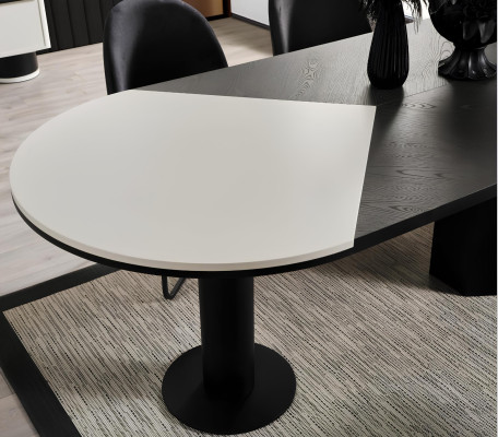Gruppo da pranzo, gruppo da pranzo, angolo cottura, tavolo da pranzo, sedie 7 pezzi in legno nero