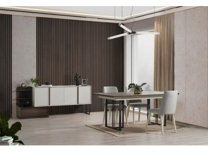 Angolo cottura Set da pranzo Gruppo da pranzo Tavolo sedie 10 pezzi Legno Bianco