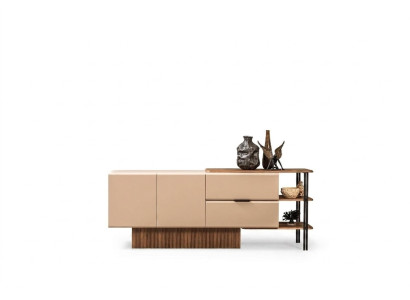Mobiletto credenza in legno beige moderno