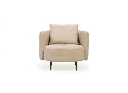 Poltrona in tessuto Poltrona Poltrona per cocktail Singolo Beige Designer Posto a sedere Nuovo