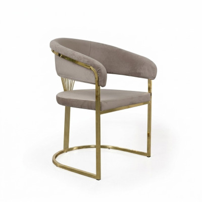 Completo di sedie da pranzo sedie da cucina 6 pezzi colore beige lusso oro