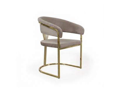 Completo di sedie da pranzo sedie da cucina 6 pezzi colore beige lusso oro
