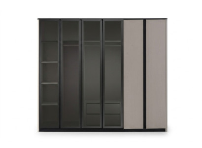 Mobile guardaroba in legno moderno grigio