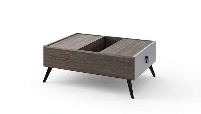Tavolino Basso Tavolino da Salotto in Legno Tavolino Caffè Grigio Salotto