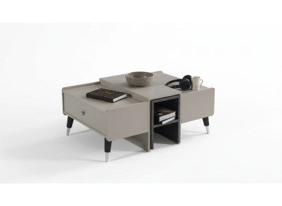 Tavolino da caffè bianco Tavolino moderno in legno Tavolino da salotto Mobili da soggiorno