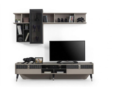 Mobile esclusivo - Libreria moderna - Supporto TV in legno - Mobile basso - Nuovo arredamento