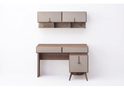 Scrivania beige Lussuoso scrivania da ufficio Armadio da parete Set tavolo per computer  Scrittoio beige Lussuoso scrivania per ufficio Armadio a parete Set tavolo per computer