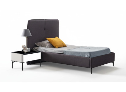 Mobili per bambini grigi, comodino in legno per bambini di design, set di lusso.