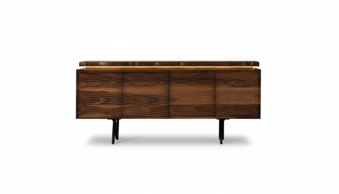 Designer credenza in legno marrone di lusso per sala da pranzo