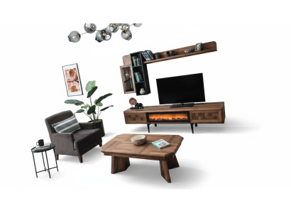 Soggiorno Set esclusivo Designer supporto TV Lowboard Tavolino.