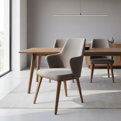 Set completo di sedie da pranzo in tessuto per cucina 6 pezzi