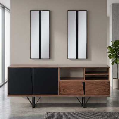 Armadio in legno credenza credenza mobiletto credenza in legno marrone sala da pranzo