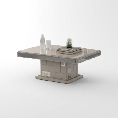 Tavolino da caffè in legno bianco di lusso