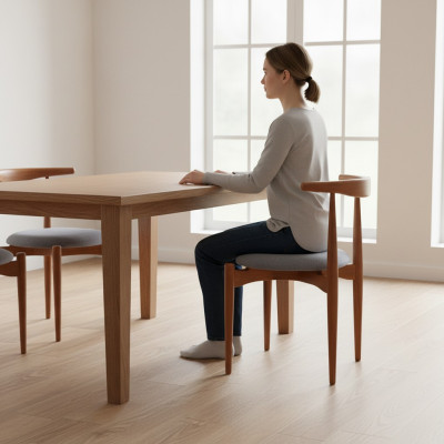 Set di sedie da pranzo Sedie da cucina Sedie in legno Marrone 6 pezzi Sedie