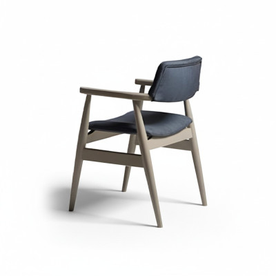 Sedie da cucina Sedie da pranzo Sedie in legno Set 2 pezzi Grigio Sedie imbottite