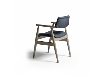 Sedie da cucina Sedie da pranzo Sedie in legno Set 2 pezzi Grigio Sedie imbottite