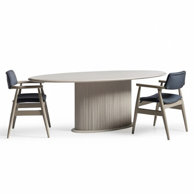 Area pranzo, set da pranzo, sala da pranzo, tavolo da pranzo, sedie 5 pezzi beige moderno in legno.