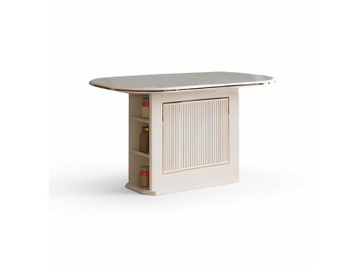 Modern Tavolo da pranzo in legno beige per la sala da pranzo.