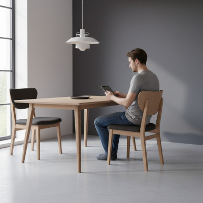 Gruppo di sedie da sala da pranzo Sedie in legno Sedie da cucina Set 6 pezzi Marrone Legno