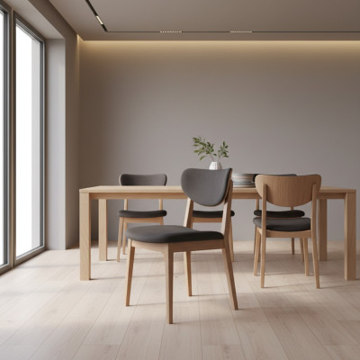 Gruppo di sedie da sala da pranzo Sedie in legno Sedie da cucina Set 6 pezzi Marrone Legno