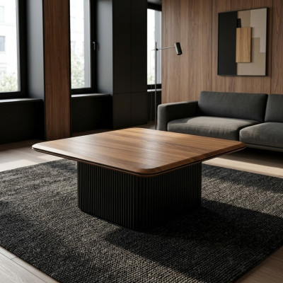 Tavolino da caffè in legno Marrone Tavolo Design
