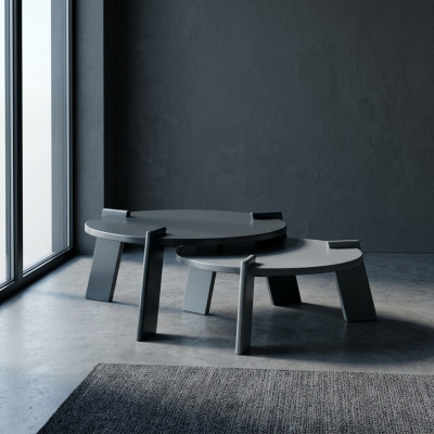 Tavolino da salotto Tavolino da caffè Tavolino da divano Tavolino laterale in legno grigio Design del tavolo