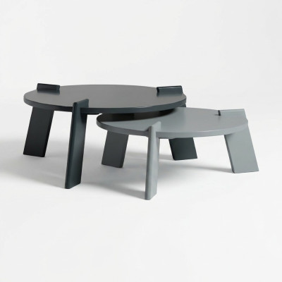 Tavolino da salotto Tavolino da caffè Tavolino da divano Tavolino laterale in legno grigio Design del tavolo