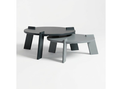 Tavolino da salotto Tavolino da caffè Tavolino da divano Tavolino laterale in legno grigio Design del tavolo