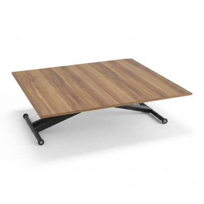 Tavolo da pranzo Tavolino allungabile in legno marrone Tavolino da caffè 120 cm