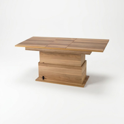 Tavolino da caffè allungabile in legno marrone in tedesco si dice "Couchtisch Ausziehbarer Esstisch Tisch Holz Braun Kaffeetisch Möbel" in italiano.