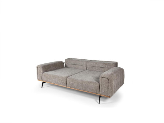 Set da divano grigio-nero con poltrone in tessuto di lusso Mobili per soggiorno moderni