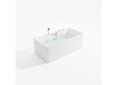 Vasca idromassaggio luxury con maniglie da 150x80 con vasca da bagno ad immersione relax.