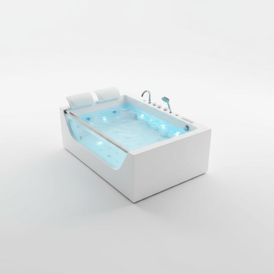 Vasca da bagno idromassaggio per interni, vasca idroterapica, vasca da bagno per il benessere.
