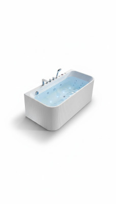 Vasca idromassaggio con getti idromassaggio a led ergonomica per il relax.