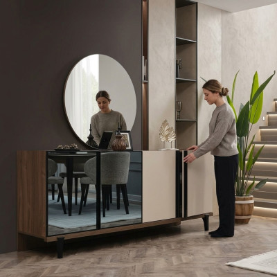 Mobiletto credenza in legno credenza armadio credenza mobile marrone legno sala da pranzo
