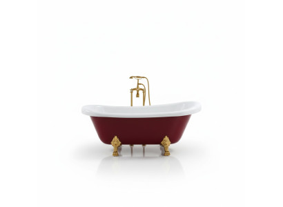 Vasca da bagno vasca vasca da bagno vasca da bagno libera rossa bagno moderno bagno
