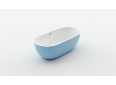 Vasca da bagno Wanne Vasca da bagno freestanding Contemporanea Blu Ovale