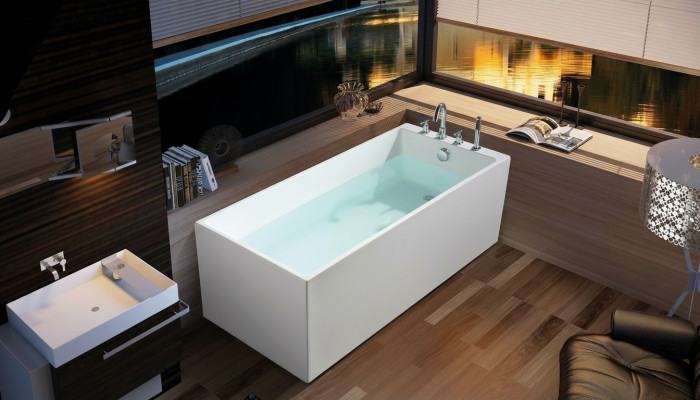 Vasca da bagno di lusso Bagno Vasca acrilica 140x70 Design completo
