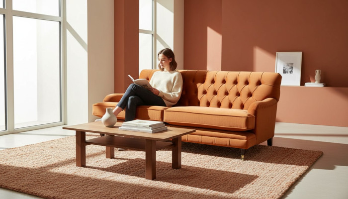 Chesterfield Design Divano di lusso in tessuto per divani e poltrone Nuovo
