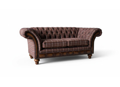 Chesterfield divano a due posti mobile divano 2 posti sofà imbottito salotto divanetti
