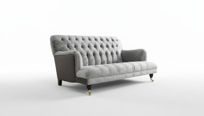 Divano design 3 posti Chesterfield, divano imbottito design per soggiorno, nuovo.