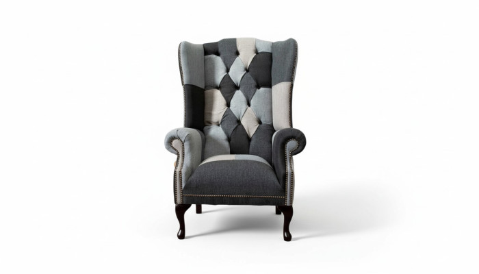 Poltrona Chesterfield divano divano imbottita 1 posto poltrona divani tessuto