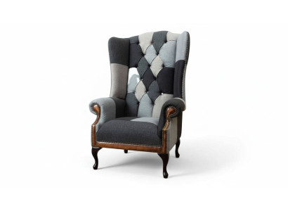 Chesterfield poltrona poltrona poltrona 1 posto divano divano tessile nuovo