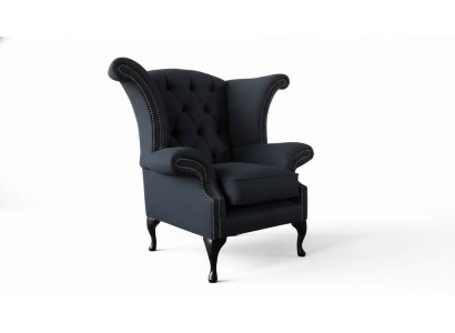 Chesterfield Tessuto Imbottito Divano Design Poltrona 1 Posto Poltrona con Schienale Alto