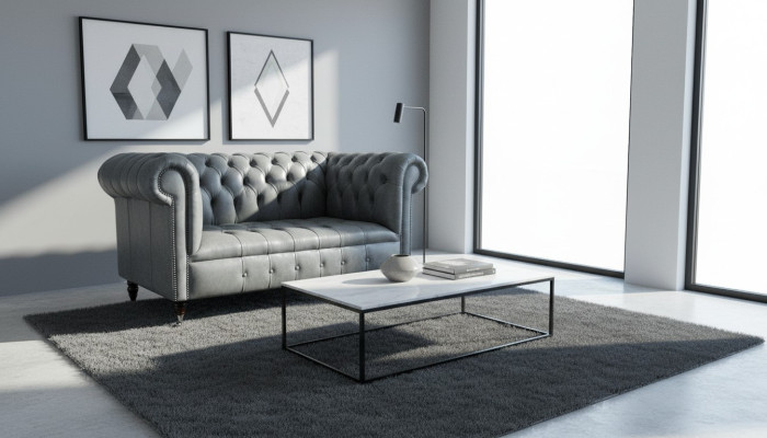 Divano Chesterfield Divano Divani Divano classico a due posti in pelle