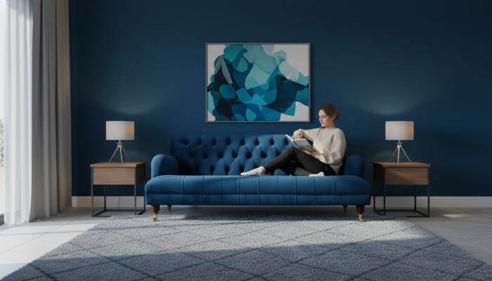 Chesterfield Design Divano Poltrona di lusso in tessuto nuovo