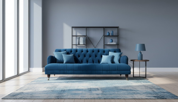 Chesterfield Design Divano Poltrona di lusso in tessuto nuovo