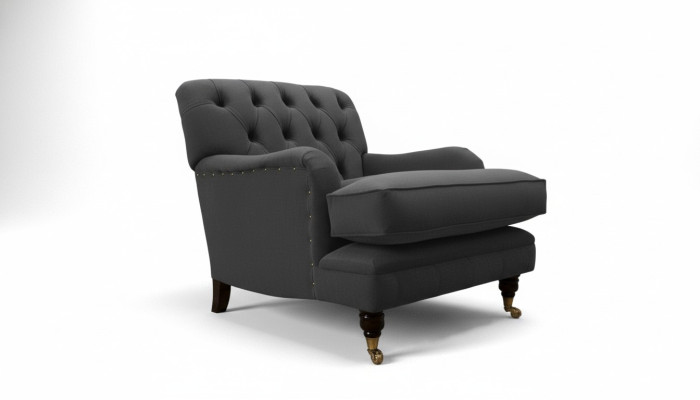 Chesterfield poltrona divano imbottito monoposto design divani tessuto nuovo
