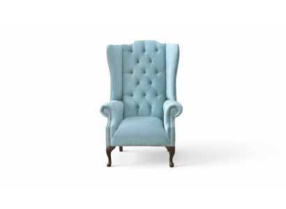 Babyblauer poltrona poltrona design divano divano sofà Chesterfield tessuto nuovo