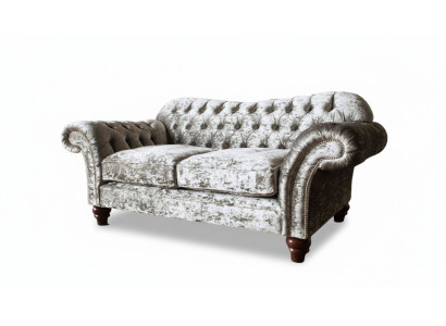 Chesterfield imbottito in tessuto Divano 2 posti Divano Design Divani in tessuto di lusso